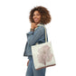 Taupe Acropora Polyester Canvas Tote Bag