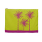 Pop Flowers on Chartreuse Accessory Pouch