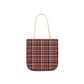 Autumn Madras Polyester Canvas Tote Bag
