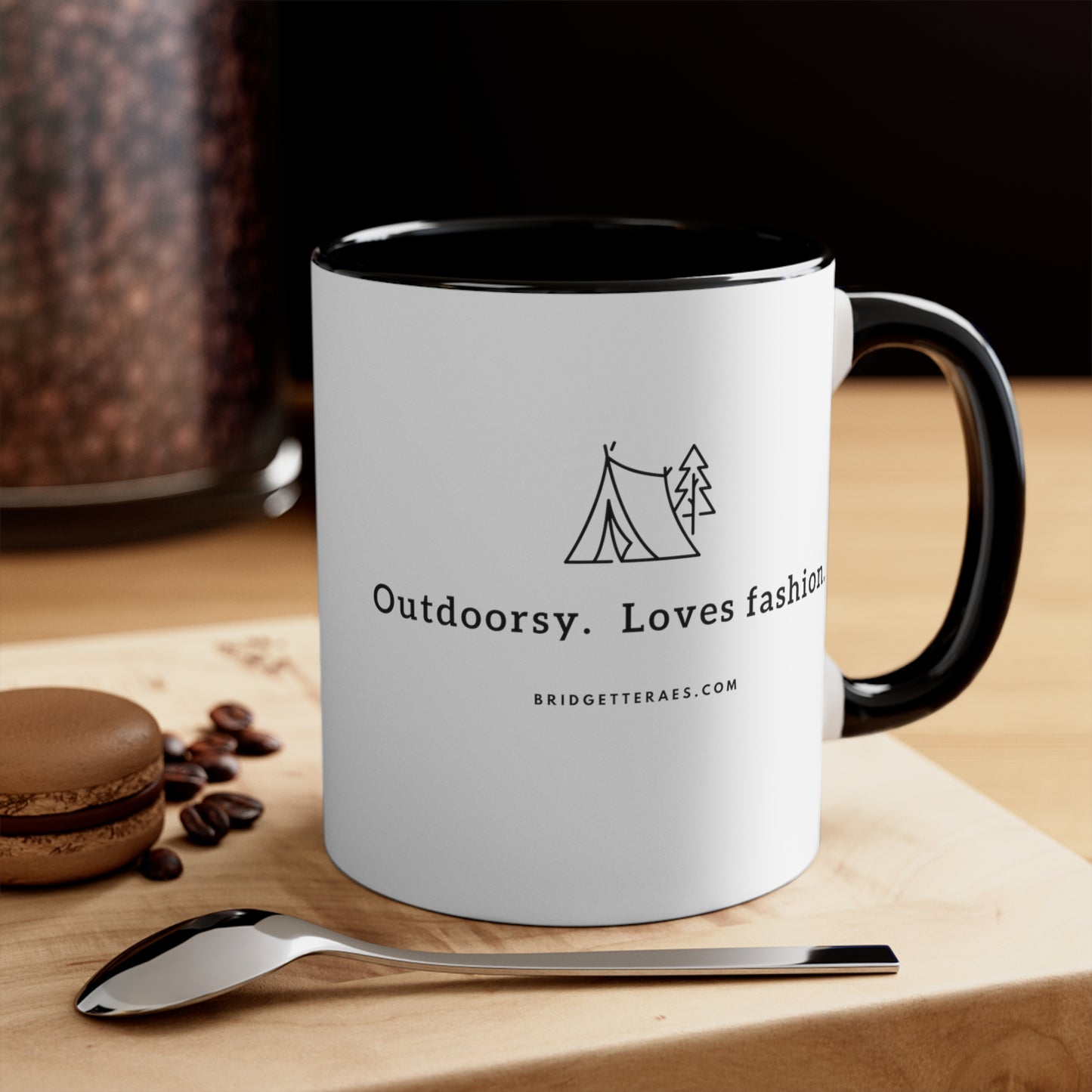 Outdoorsy.  Loves Fashion 11oz Accent Coffee Mug