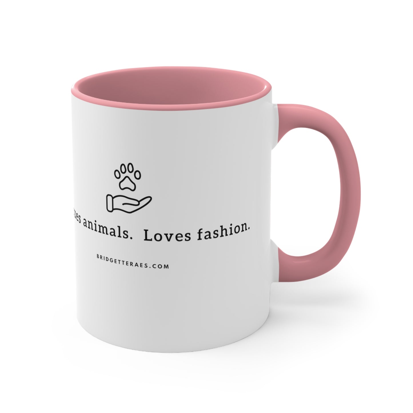 Rescues Animals.  Loves Fashion 11oz Accent Coffee Mug