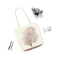 Taupe Acropora Polyester Canvas Tote Bag