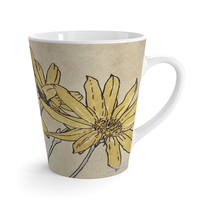 Illustrated Botanica 12 oz. Latte Mug