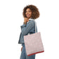 Delicate Jacquard Tweed Polyester Canvas Tote Bag