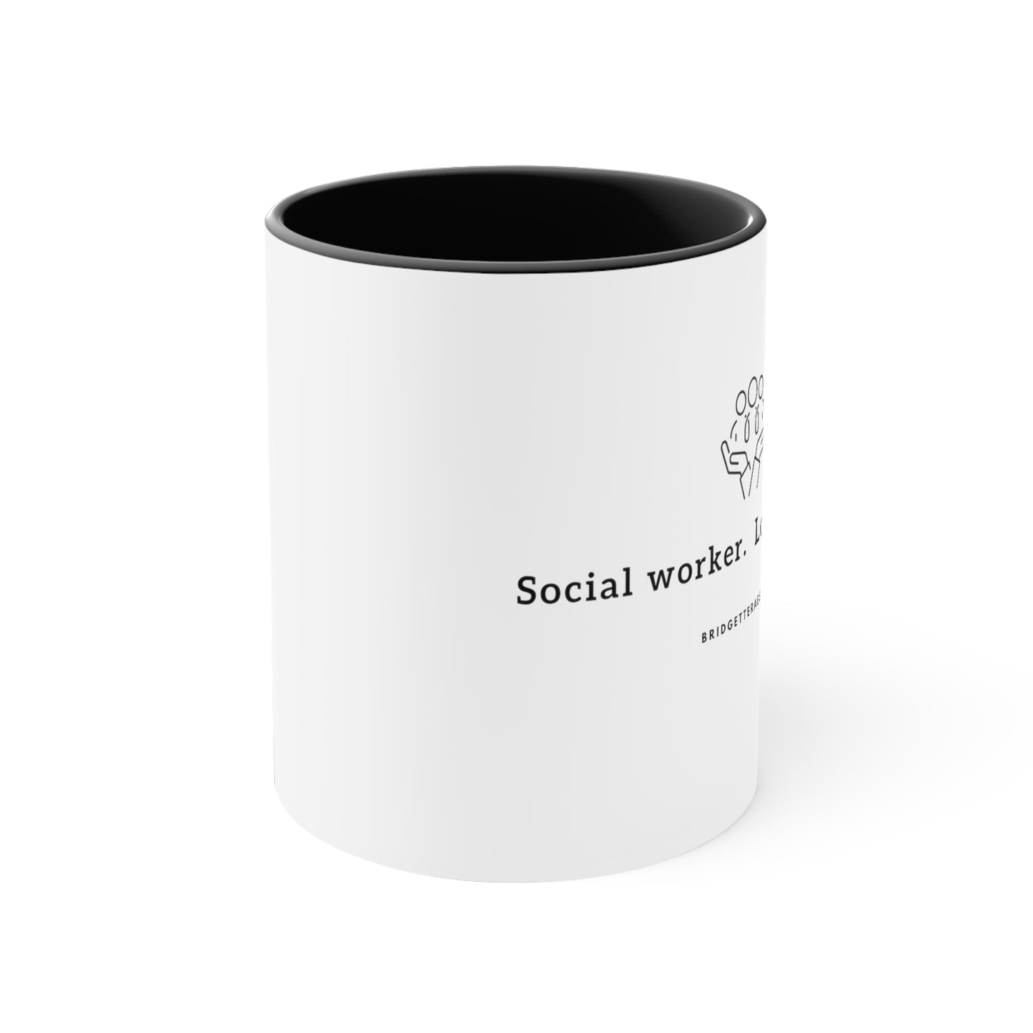 Social Worker.  Loves Fashion 11oz Accent Coffee Mug