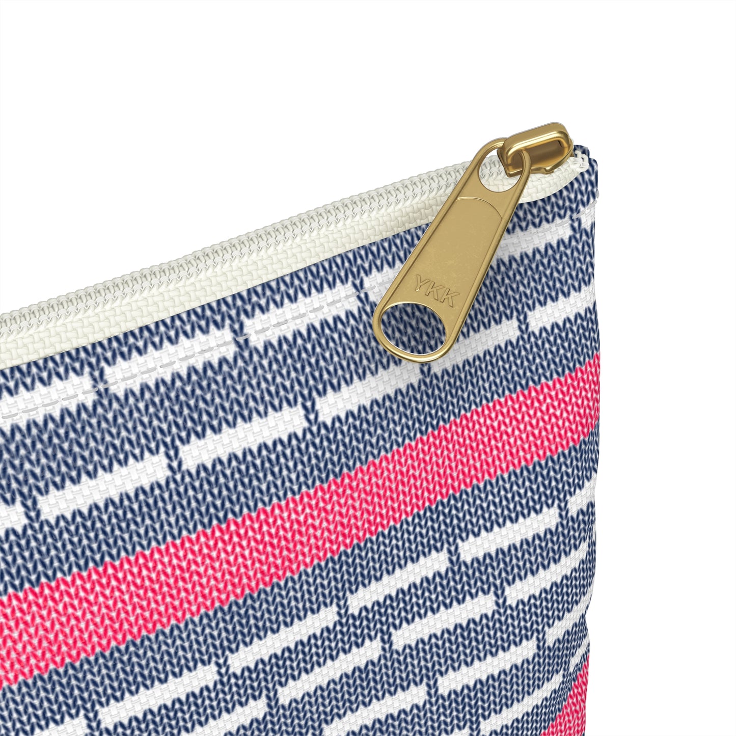 Knitted Nautical Stripe Accessory Pouch