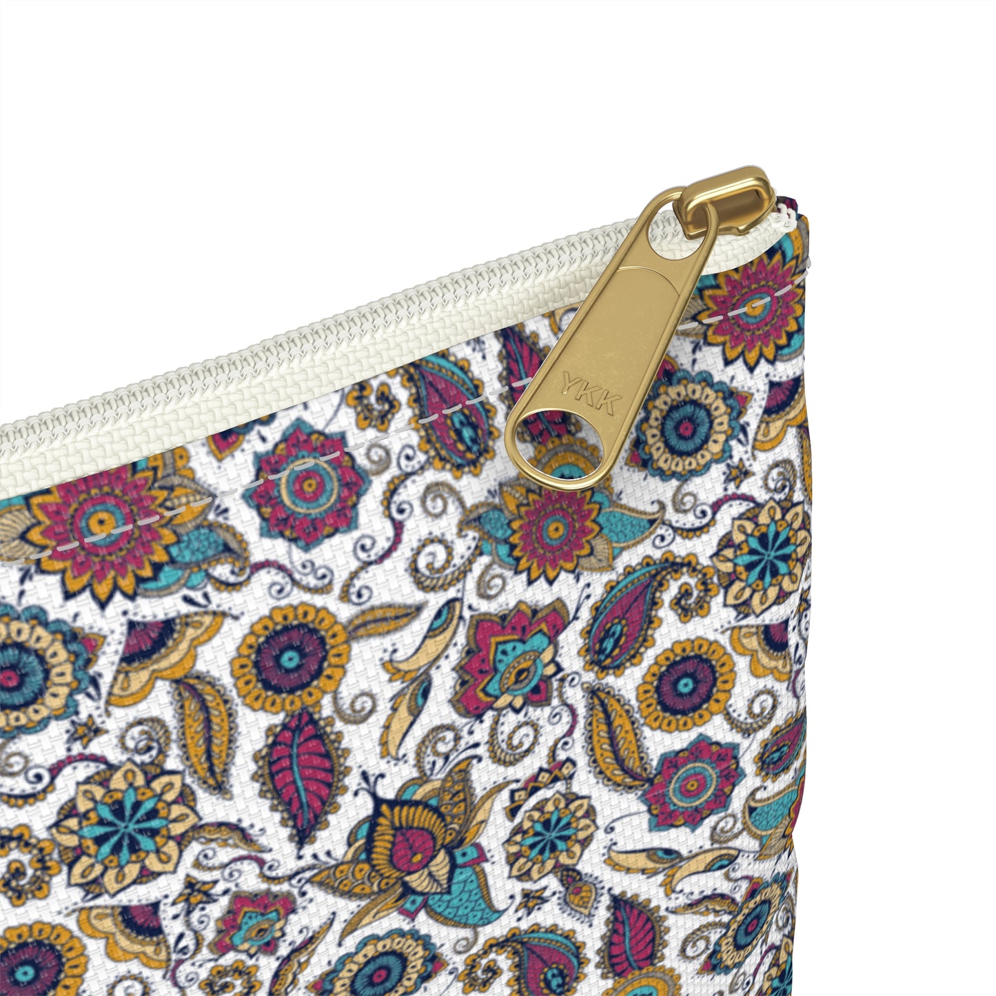 Peacock Paisley Accessory Pouch