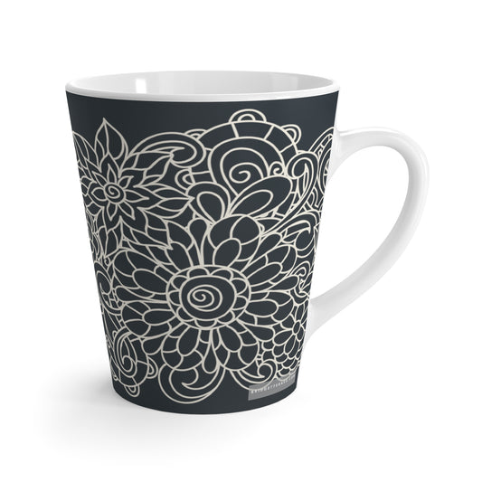 Floral Lace 12 oz. Latte Mug