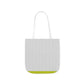Grey Tiles with Chartreuse Polyester Canvas Tote Bag