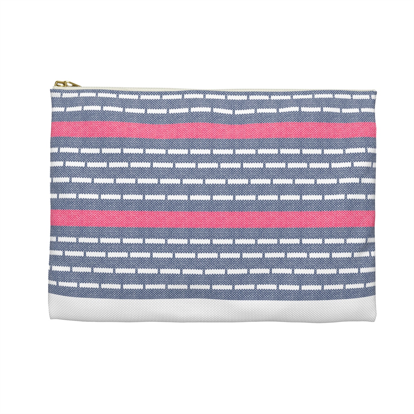 Knitted Nautical Stripe Accessory Pouch