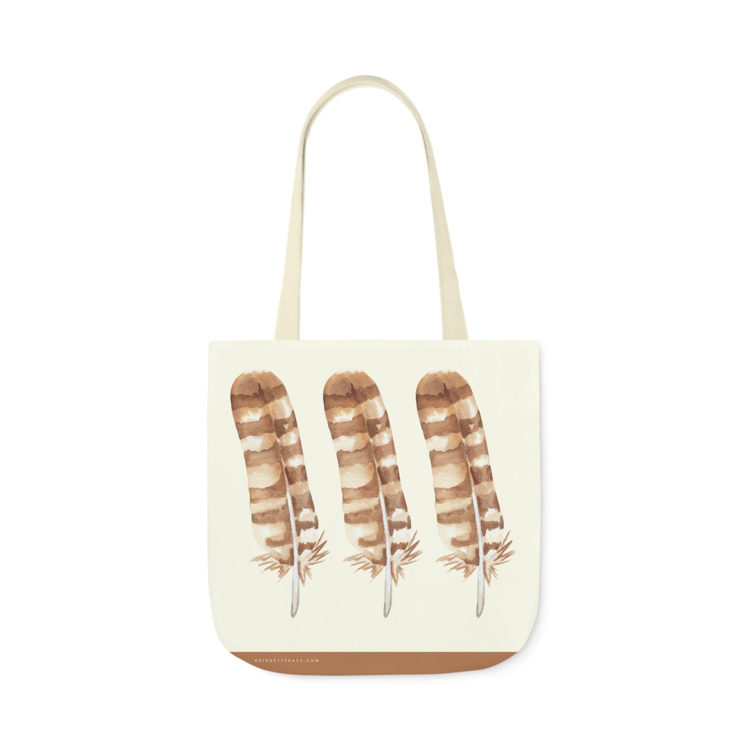 Feathers of Three Polyester Canvas Tote Bag