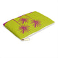 Pop Flowers on Chartreuse Accessory Pouch